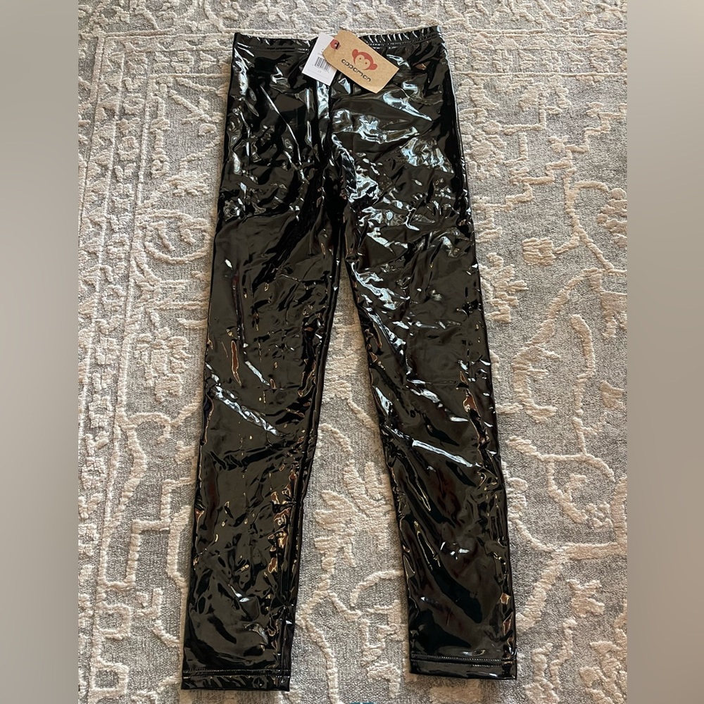 Black child Appaman shiny legging NWT, child size 12 (runs small).